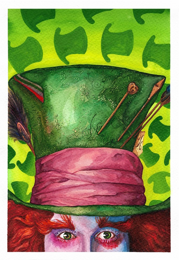 Mad Hatter movie painting