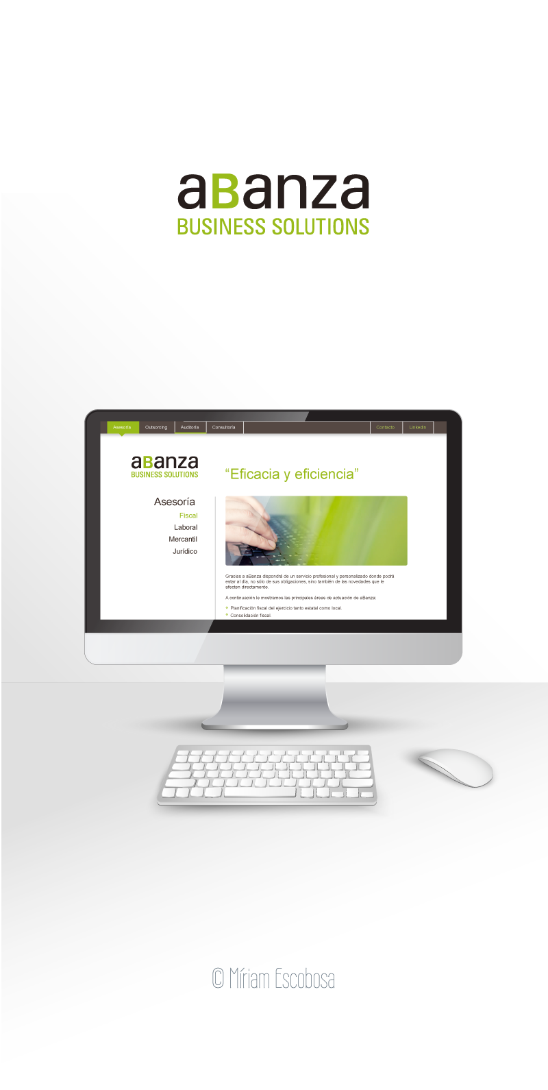 branding and website design for abanza Business Solutions