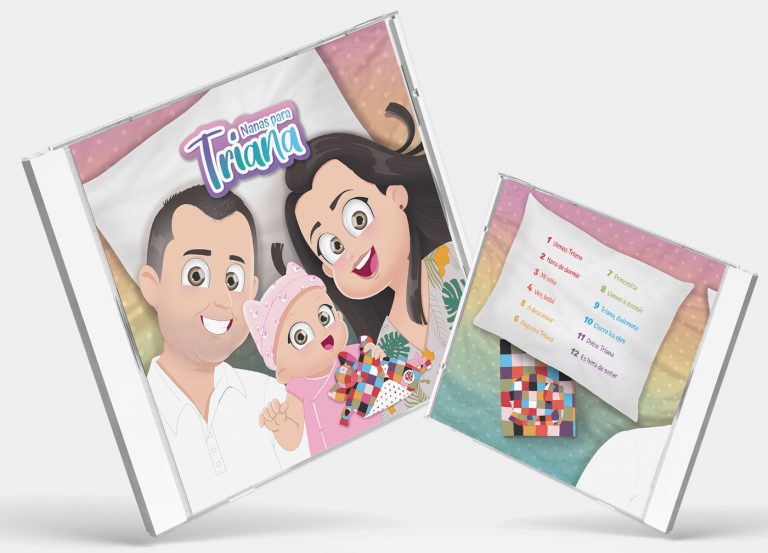Ilustración personalizada para CD de nanas